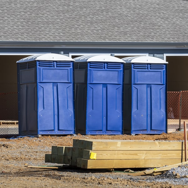 are there any restrictions on what items can be disposed of in the portable restrooms in Exchange